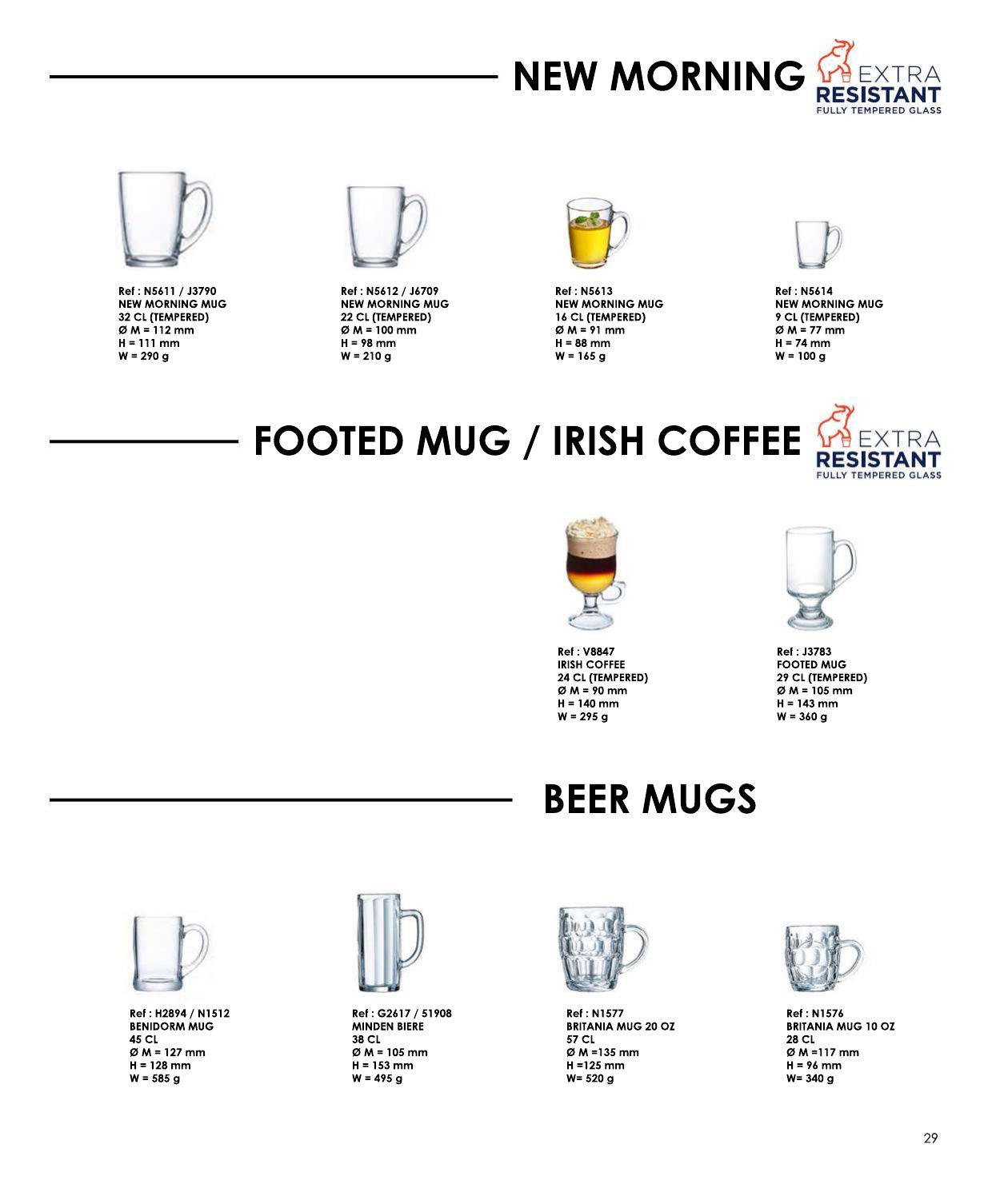 Beer Mugs — catalogue page 1