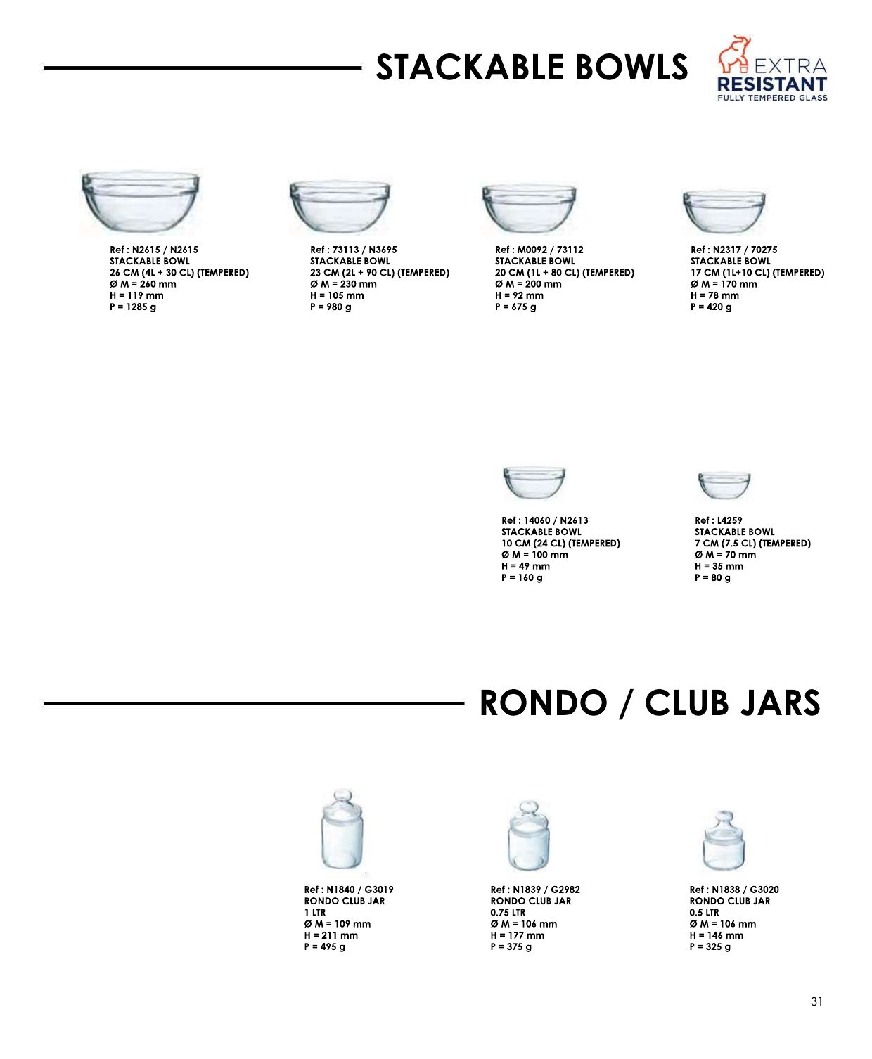 Stackable Bowls — catalogue page 1