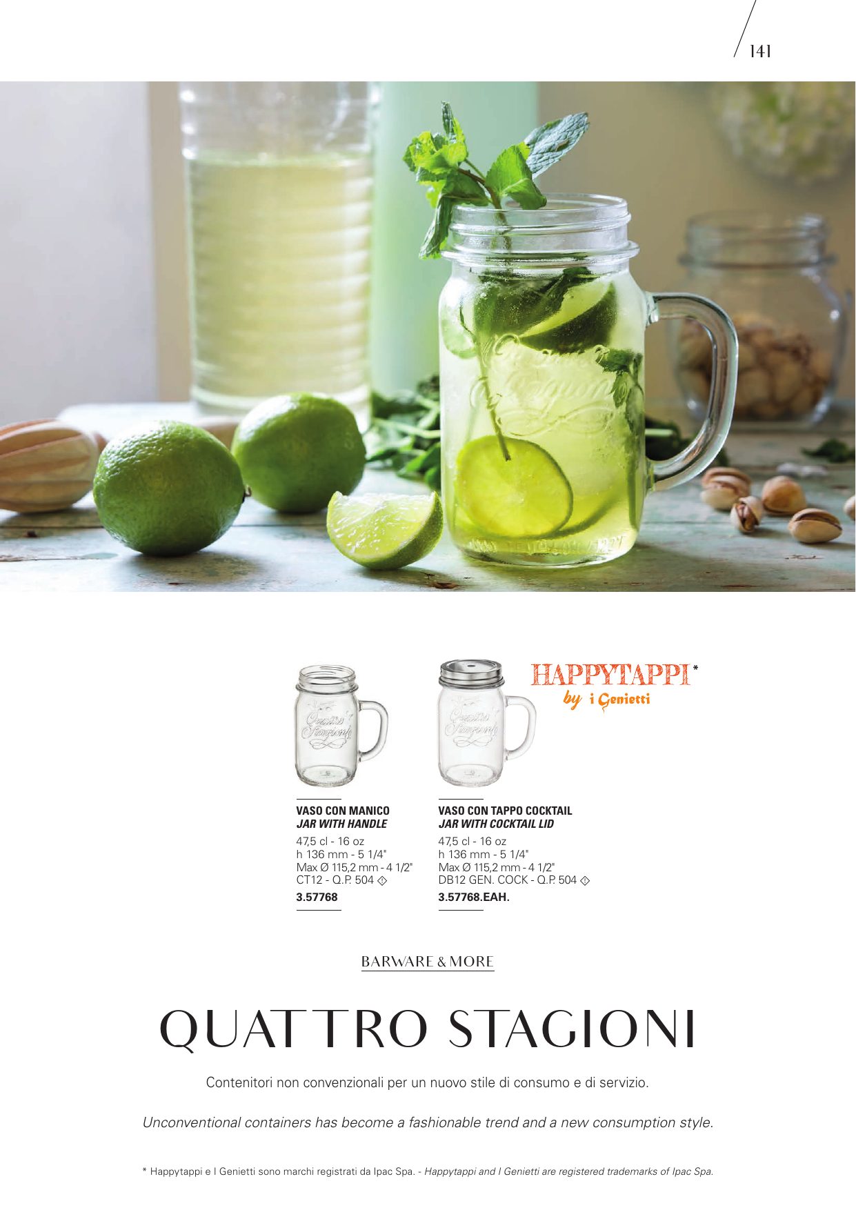 Quattro Stagioni — catalogue page 1