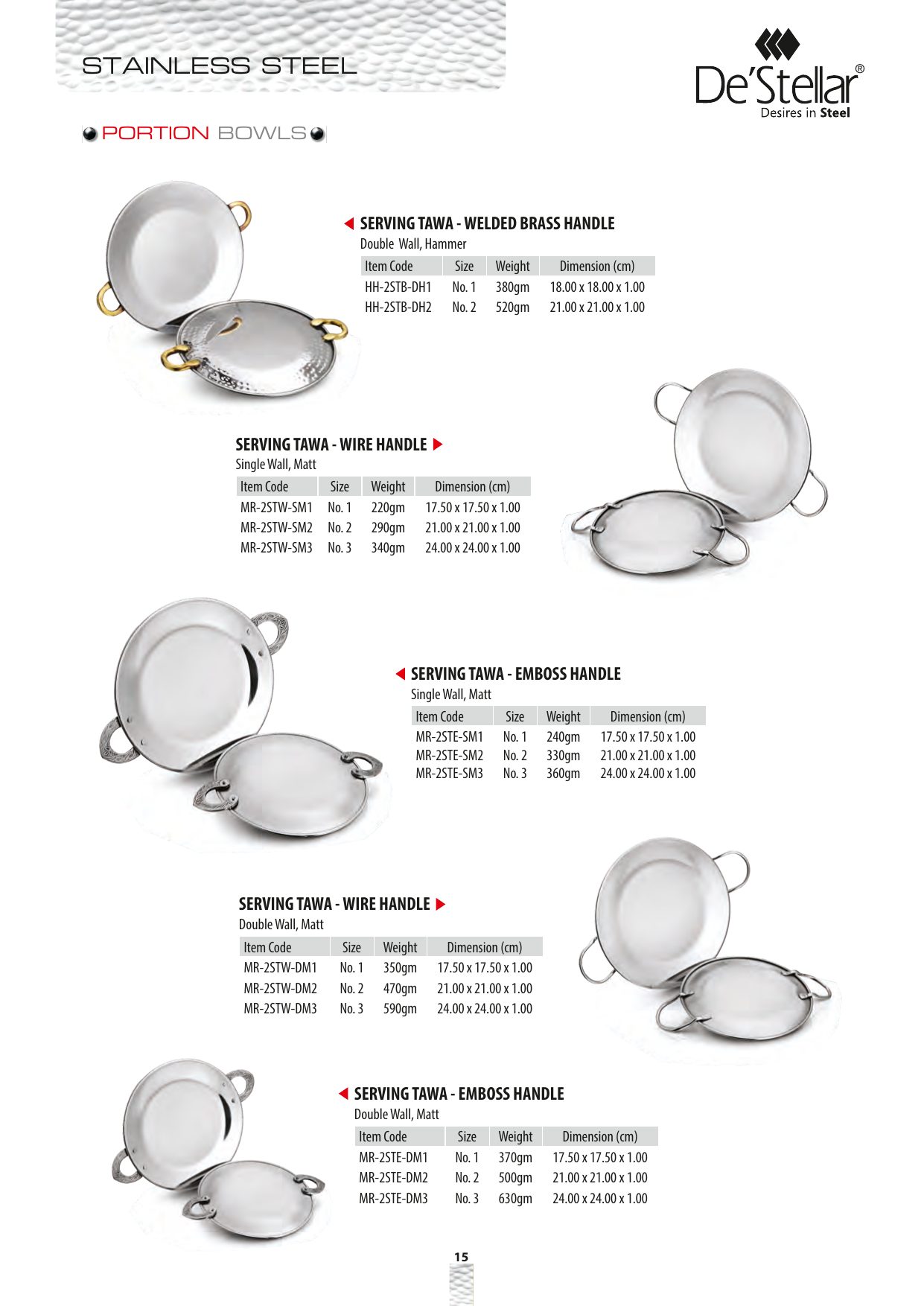 Serving Tawa - Welded Brass Handle — catalogue page 1