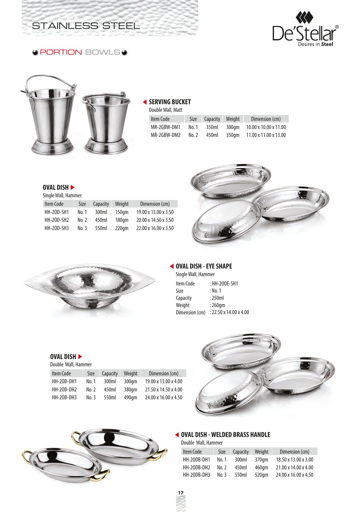 Oval Dish - Welded Brass Handle — catalogue page 1