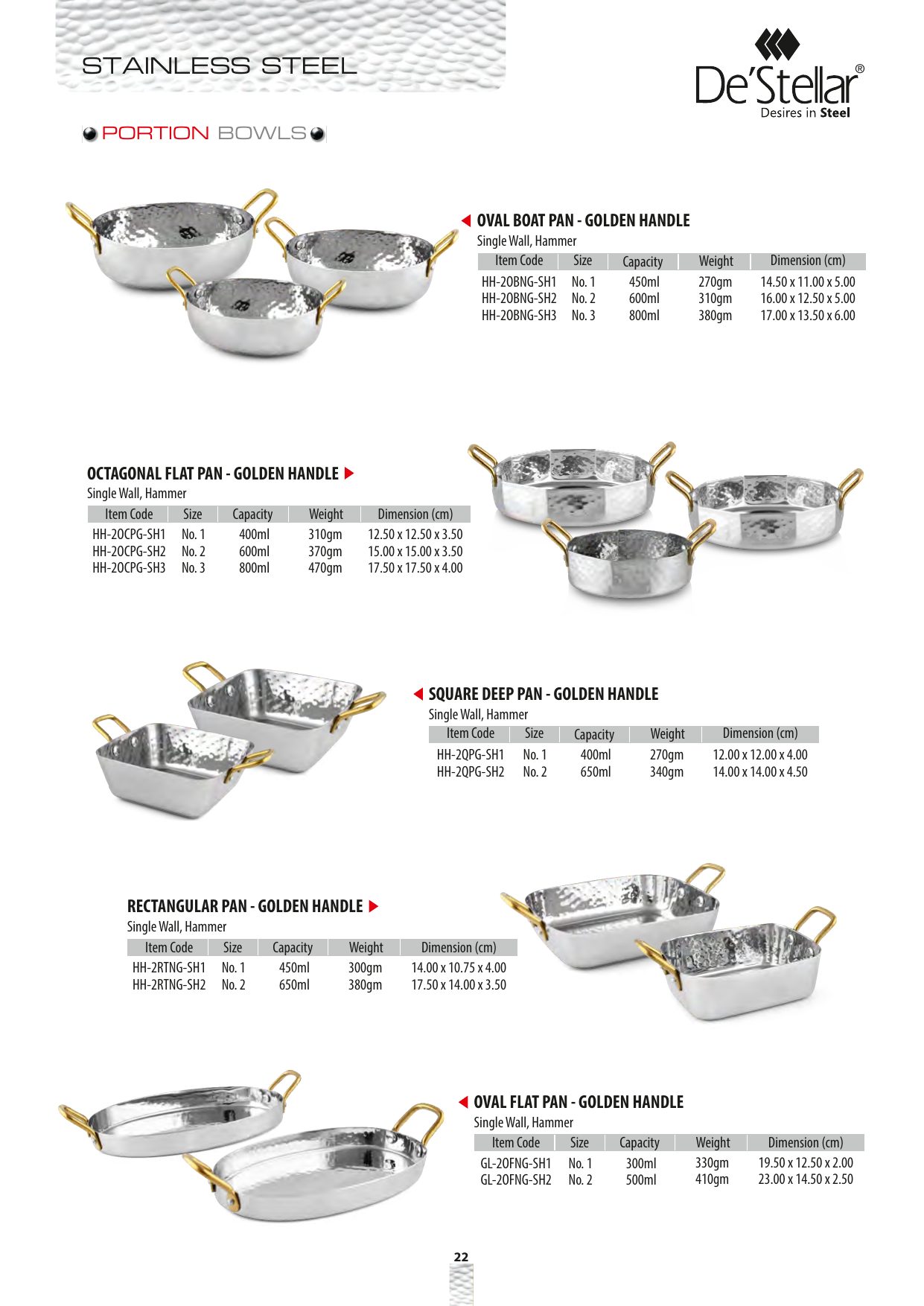 Round Flat Pan - Golden Handle — catalogue page 2