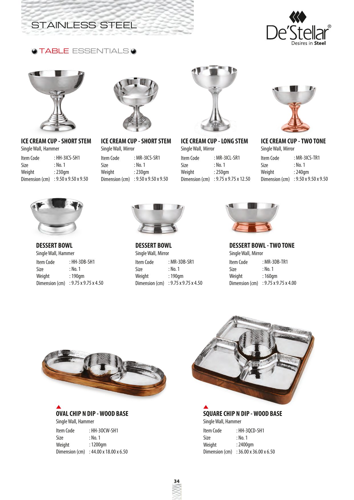 Oval Chip N Dip - Wood Base — catalogue page 1