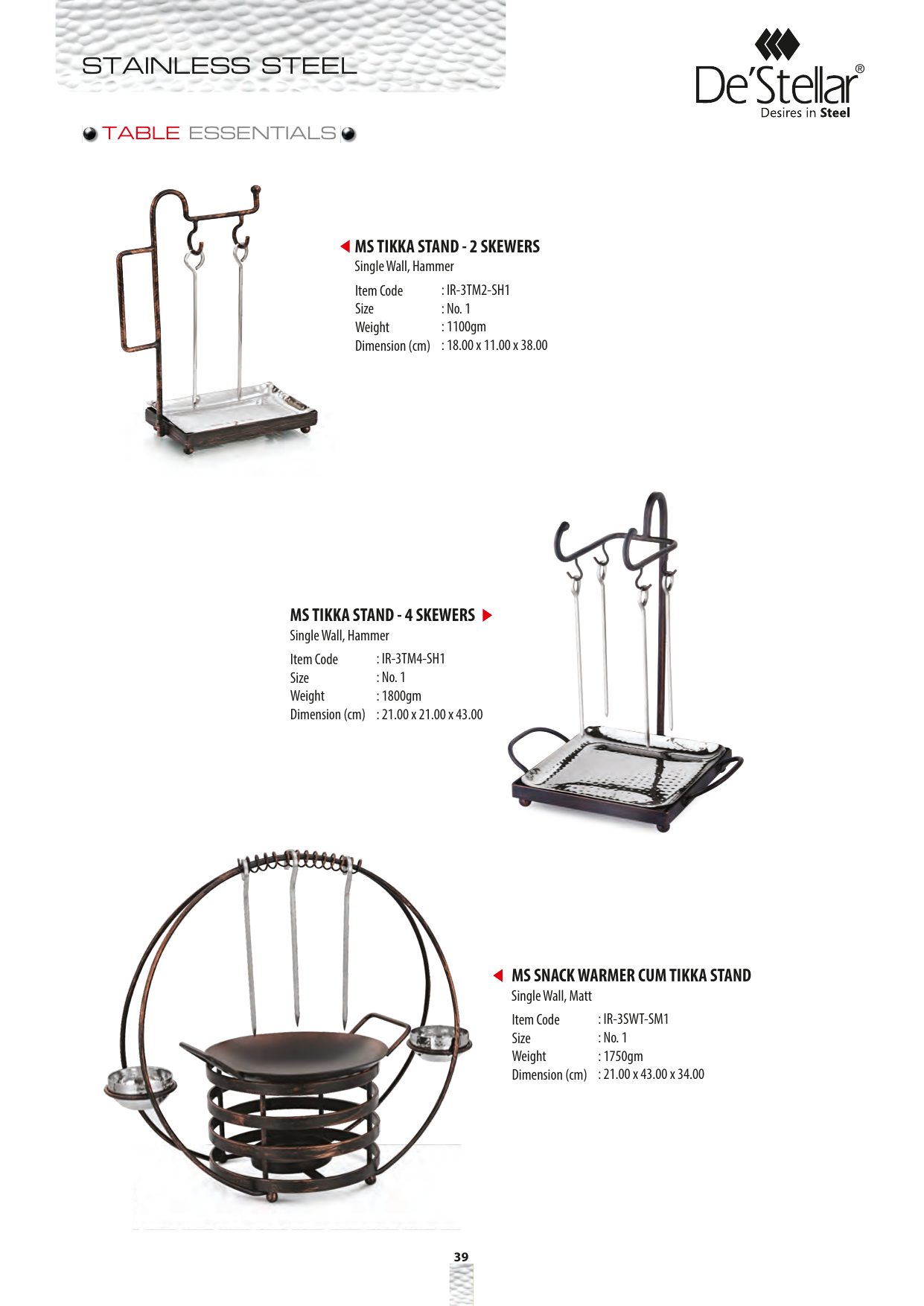Cylindrical Snack Warmer — catalogue page 2
