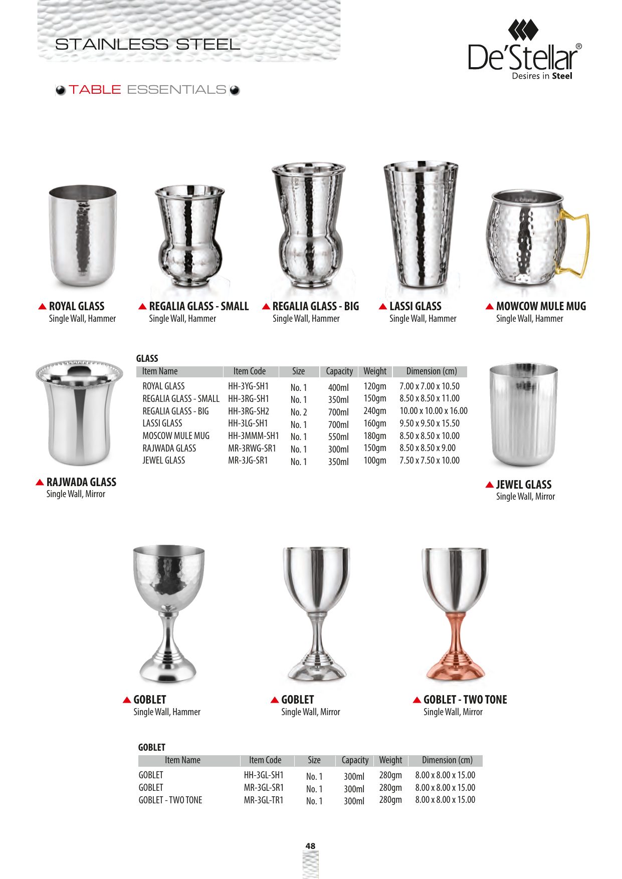 Regalia Glass - Big — catalogue page 1