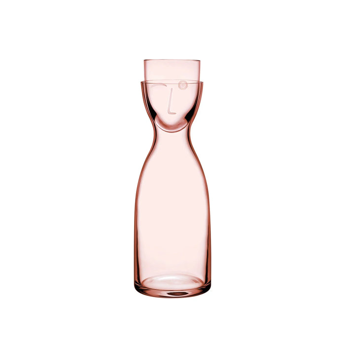 Mr. & Mrs. Night Water Set Tall Dusty Rose