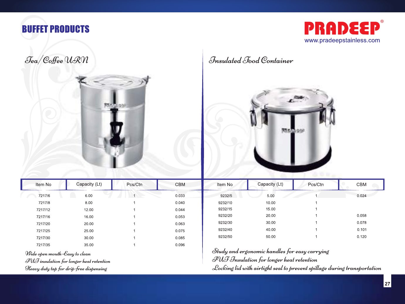Buffet – Food Warmer & Conveyor Toaster — catalogue page 2