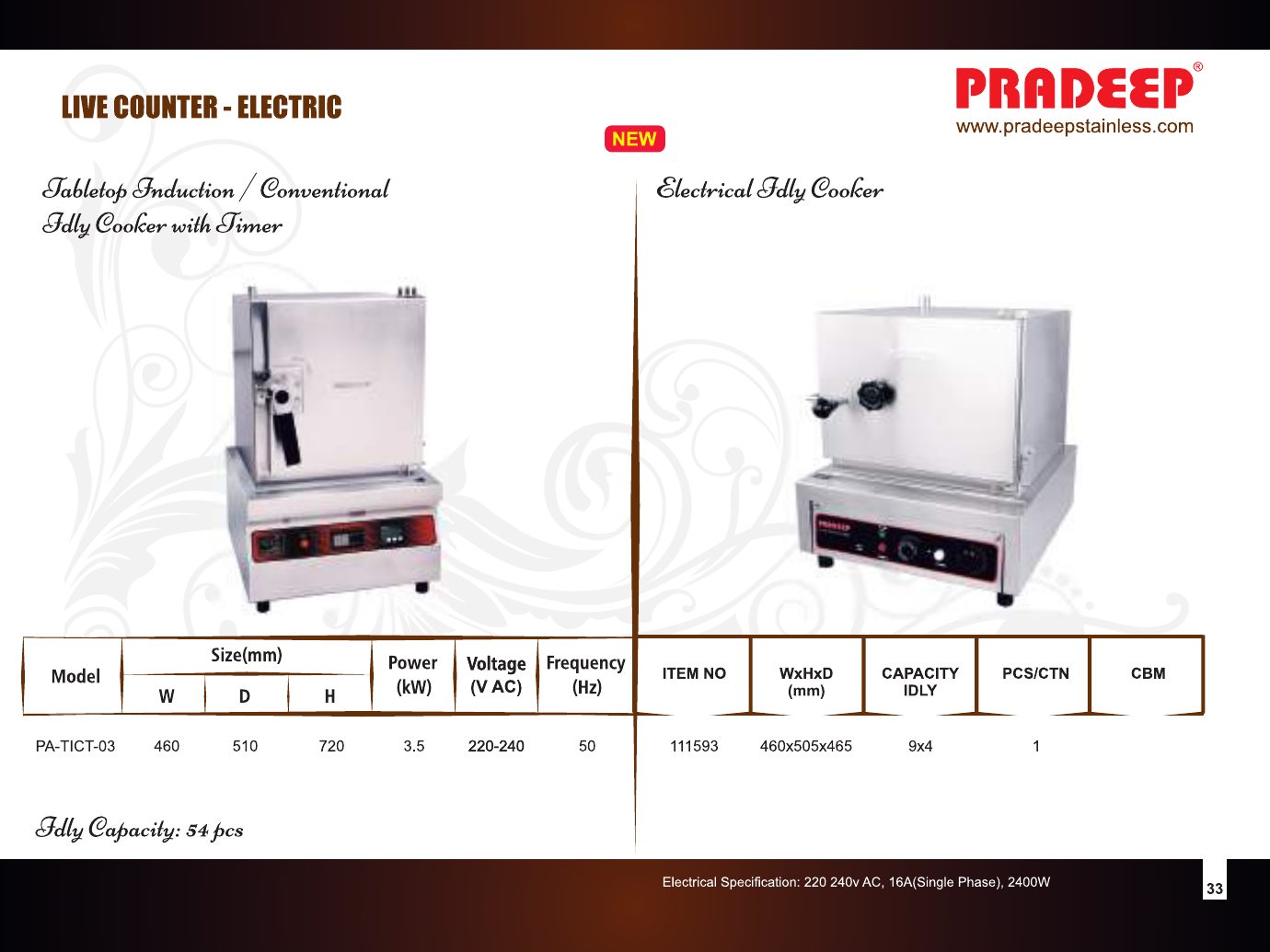 Live Counter – Electrical Bain Marie — catalogue page 2