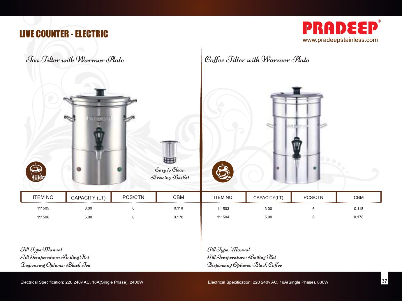 Live Counter – Tea & Coffee Filters — catalogue page 1