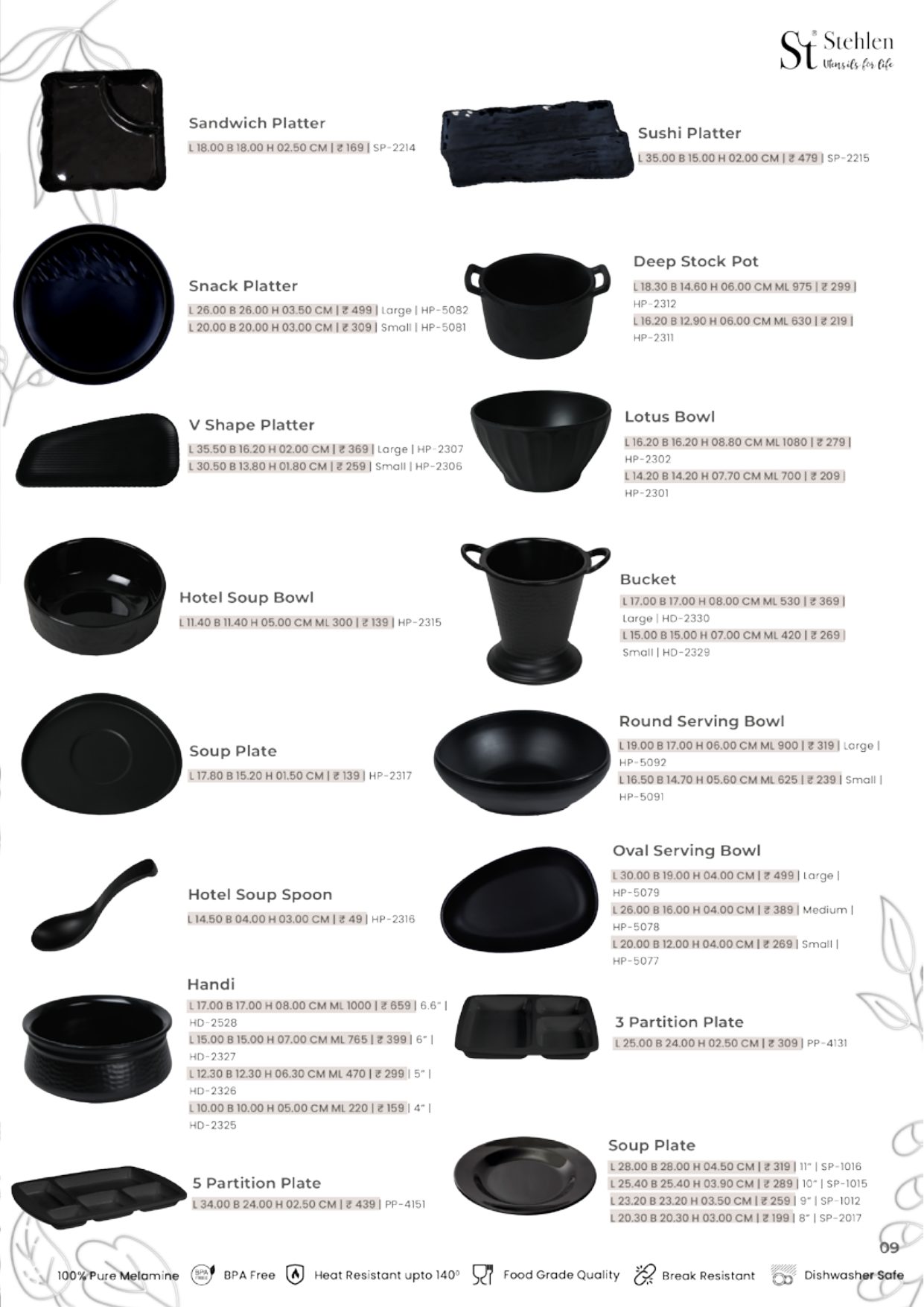 Vital Series – Black — catalogue page 2