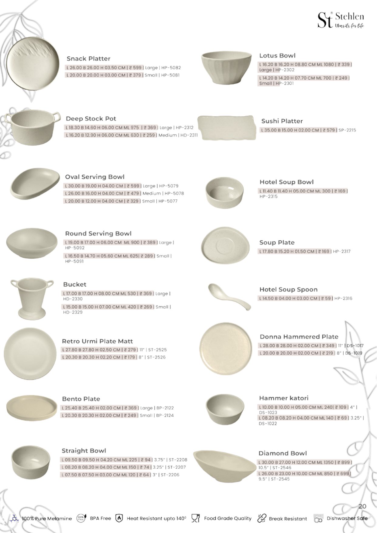 Speckle Series – Marble Dot — catalogue page 2