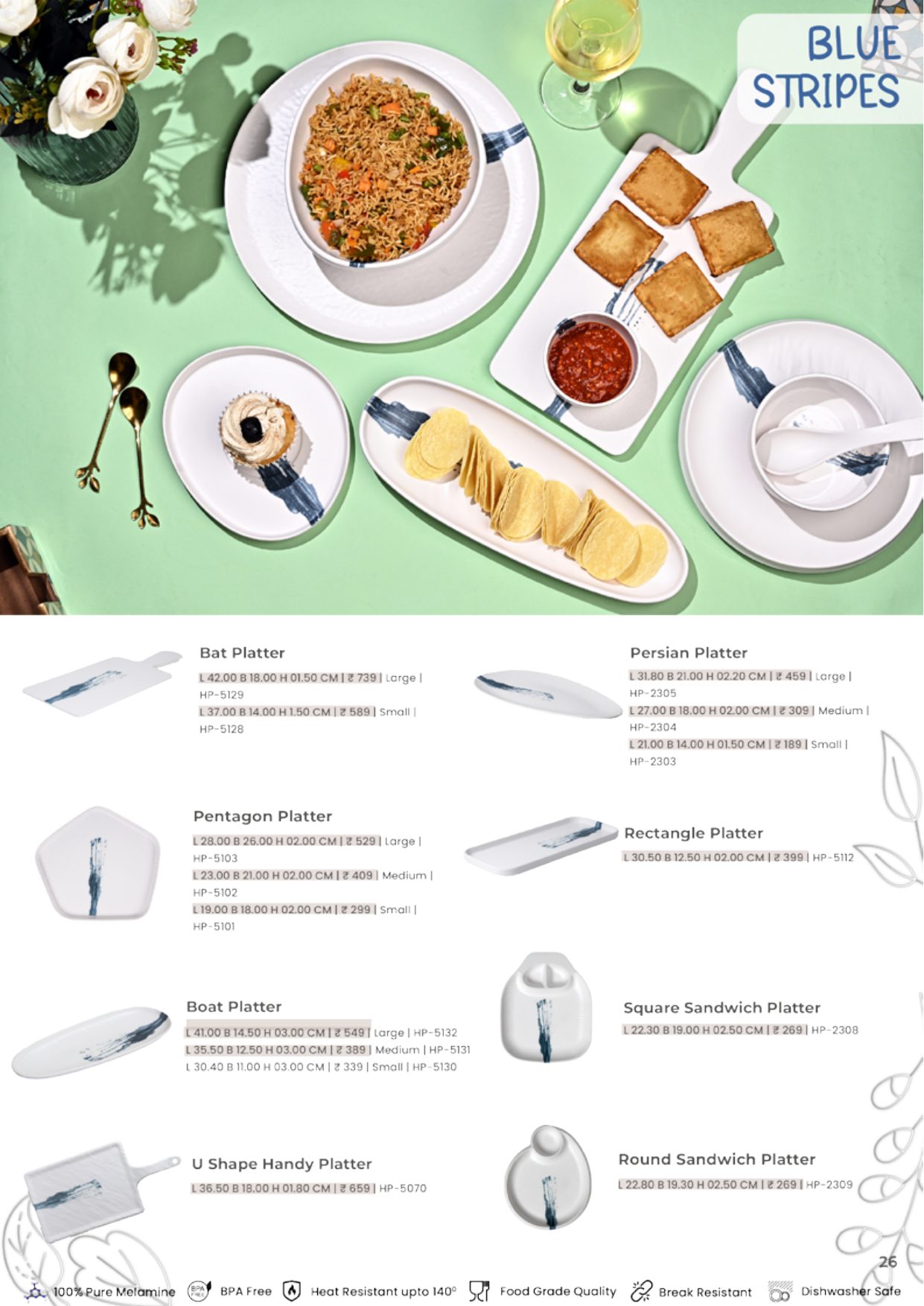 Stripe Series – Blue Stripes — catalogue page 1