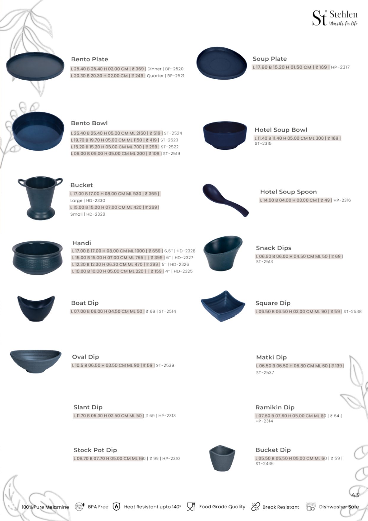 Signature Collection – Carbon Blue — catalogue page 2
