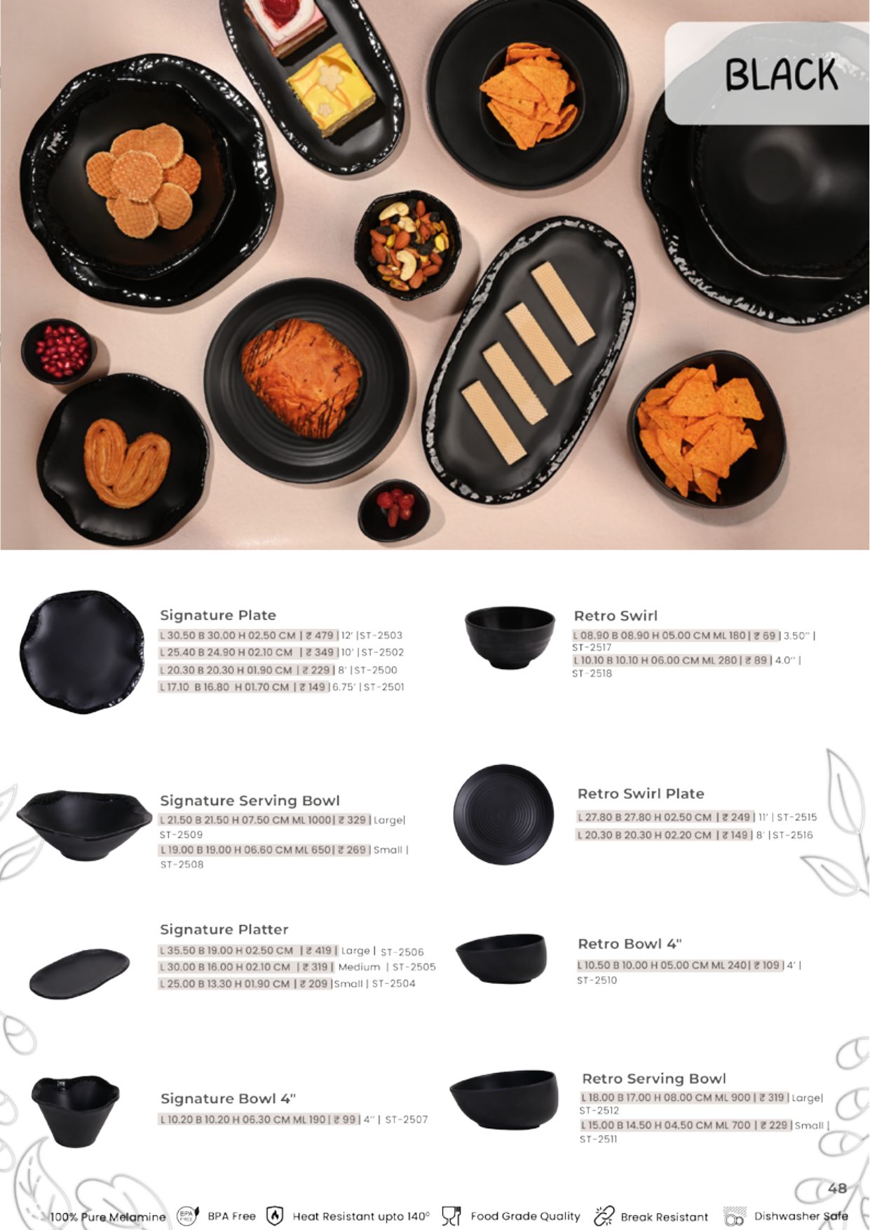 Signature Collection – Black — catalogue page 1
