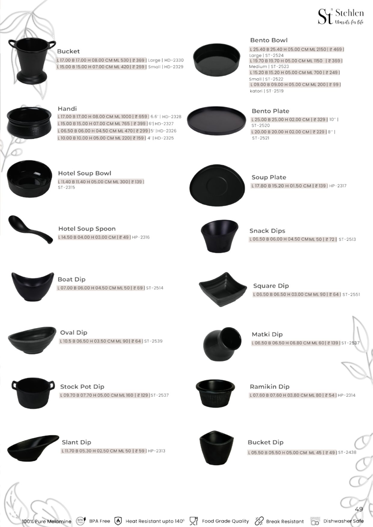 Signature Collection – Black — catalogue page 2