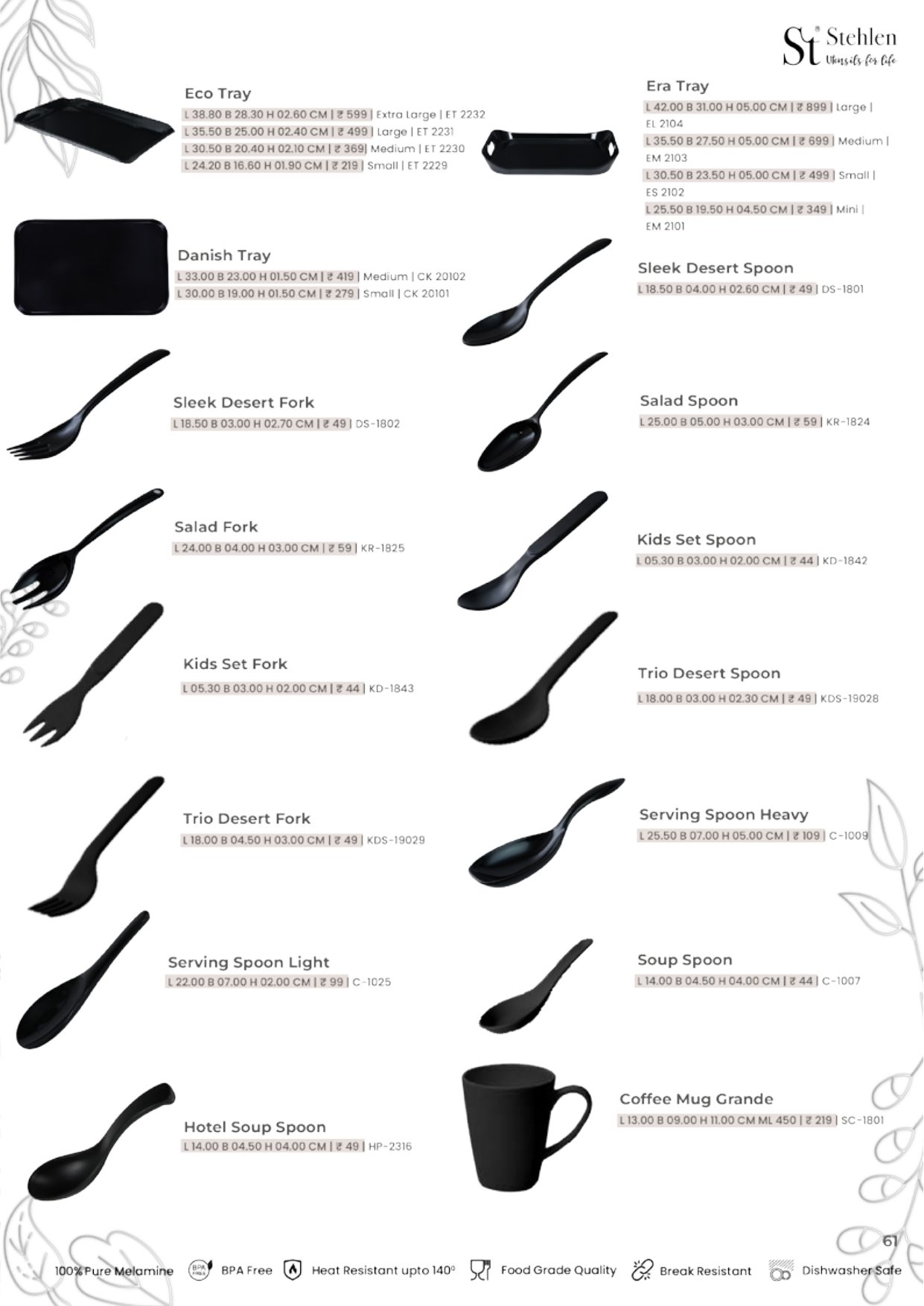 Economic Lite Series – Cutlery — catalogue page 1
