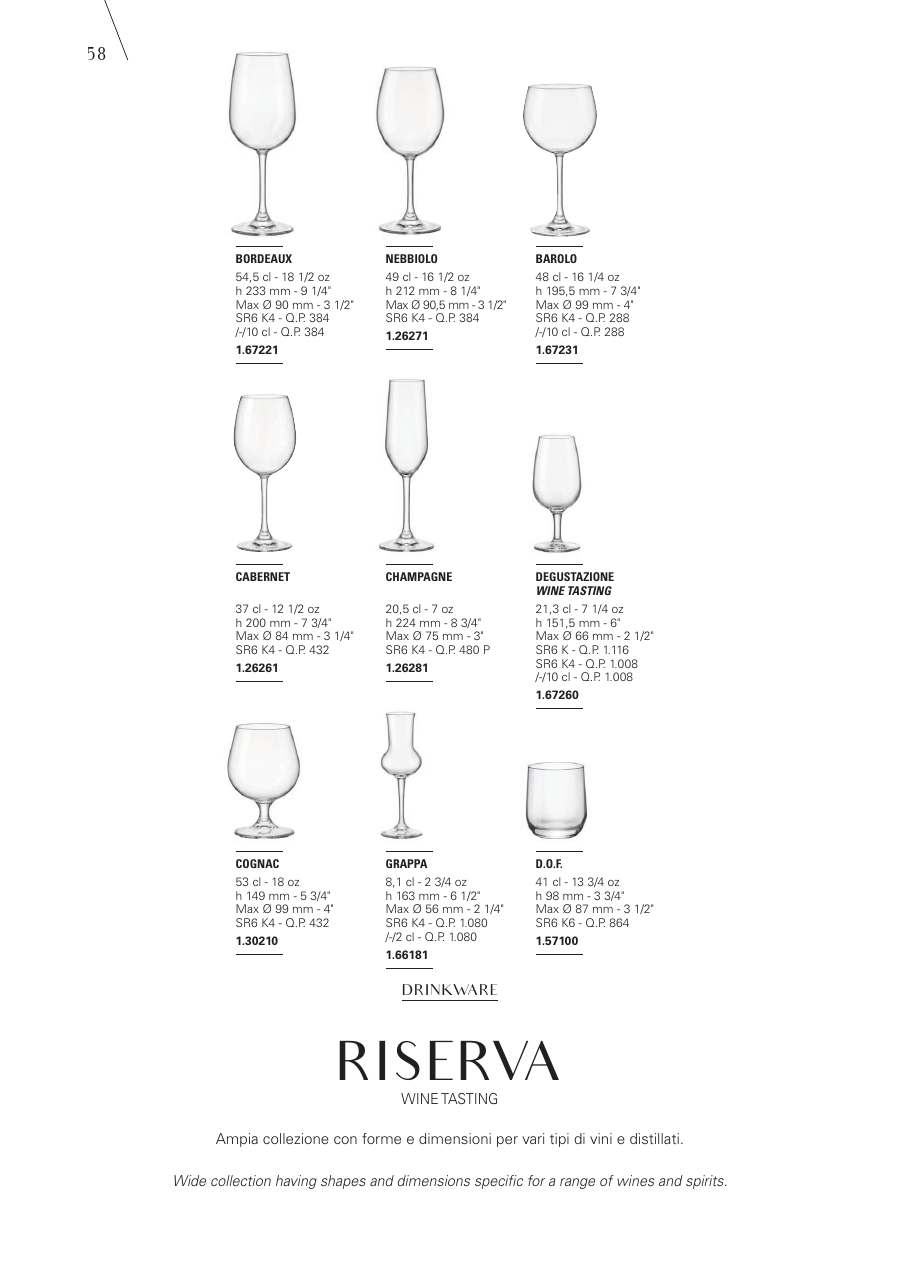 Bormioli Rocco Bormioli Rocco Glassware 2025 page — page 60