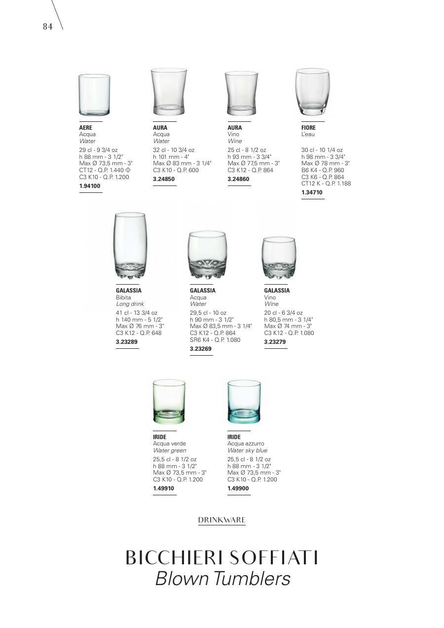Bormioli Rocco Bormioli Rocco Glassware 2025 page — page 86