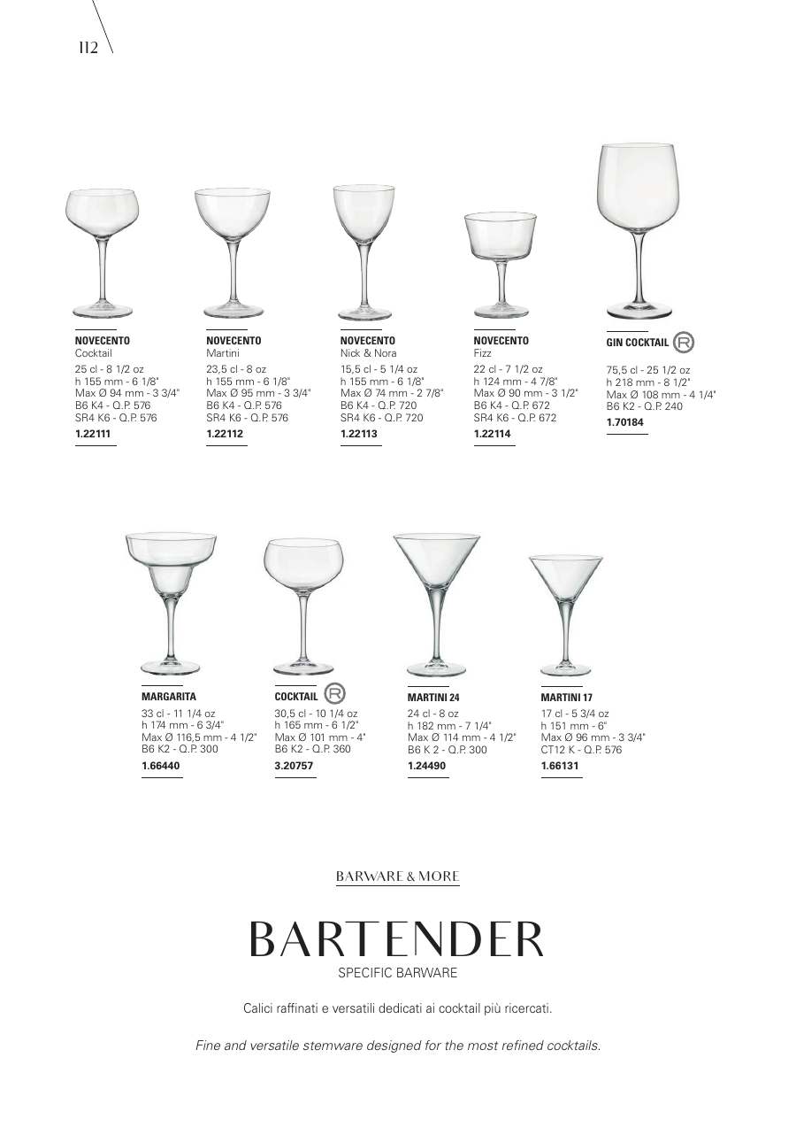 Bormioli Rocco Bormioli Rocco Glassware 2025 page — page 114