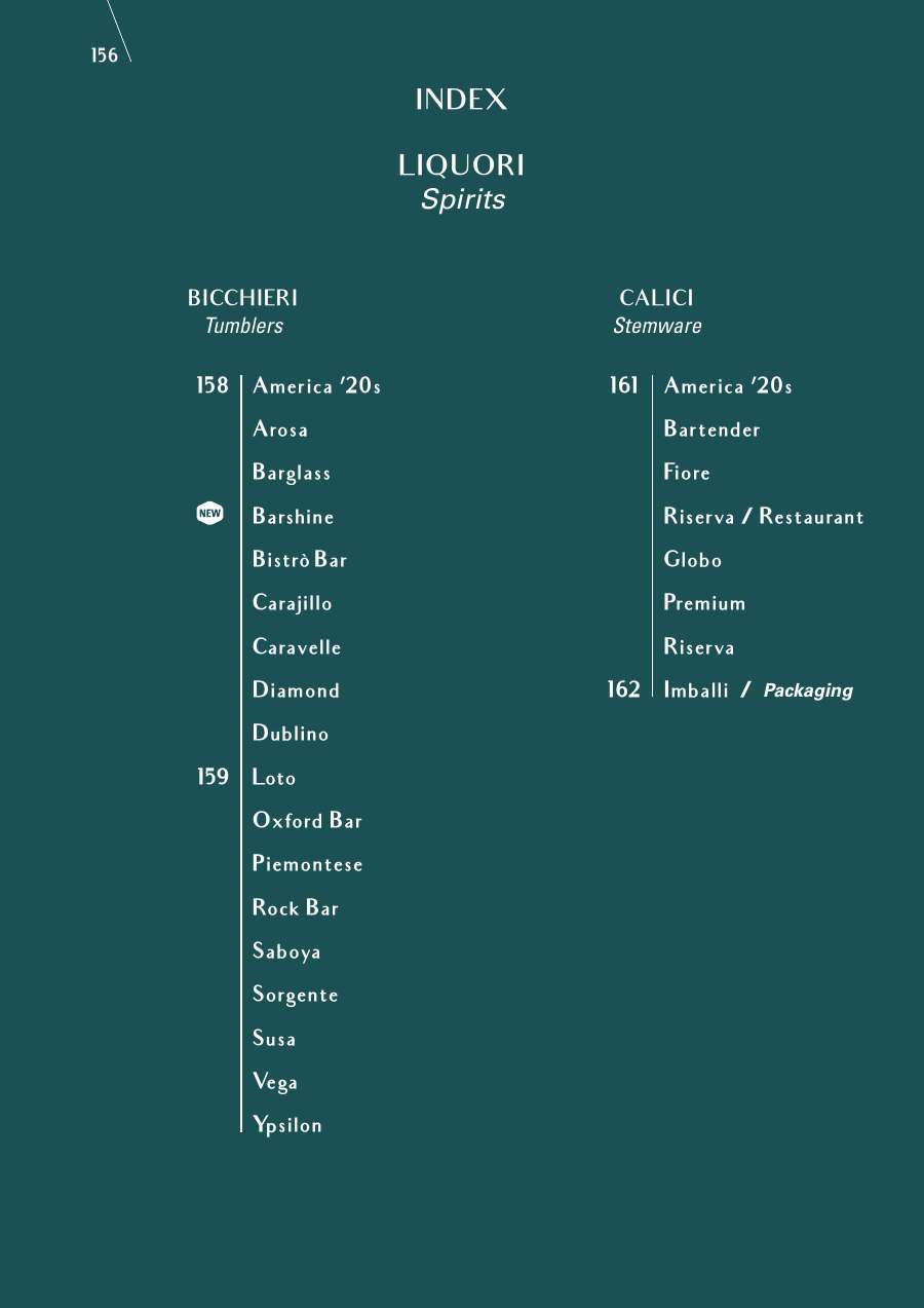 Bormioli Rocco Bormioli Rocco Glassware 2025 page — page 158