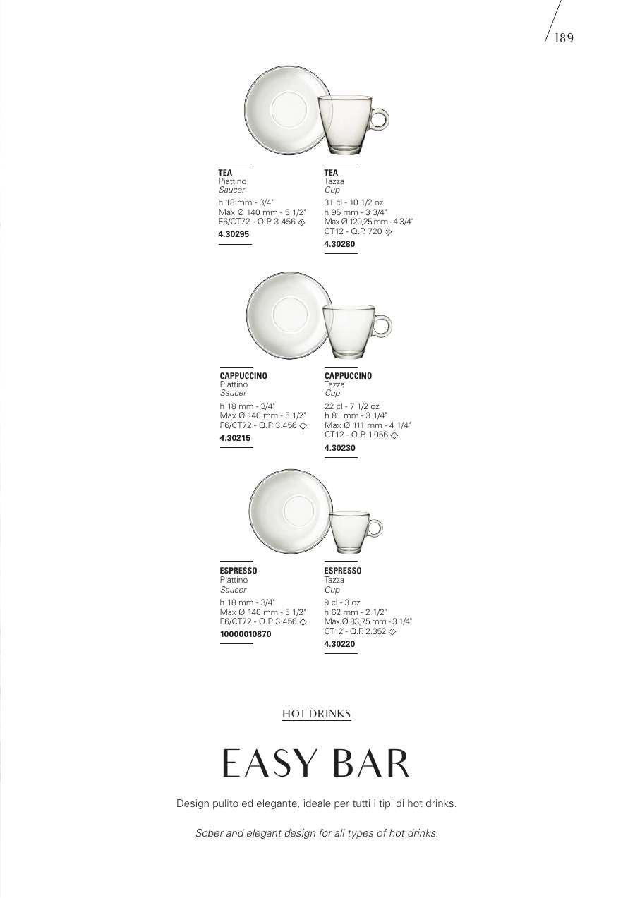 Bormioli Rocco Bormioli Rocco Glassware 2025 page — page 191