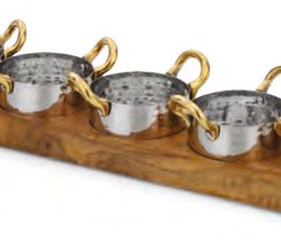 Mini Bytes Platter - Wood Base