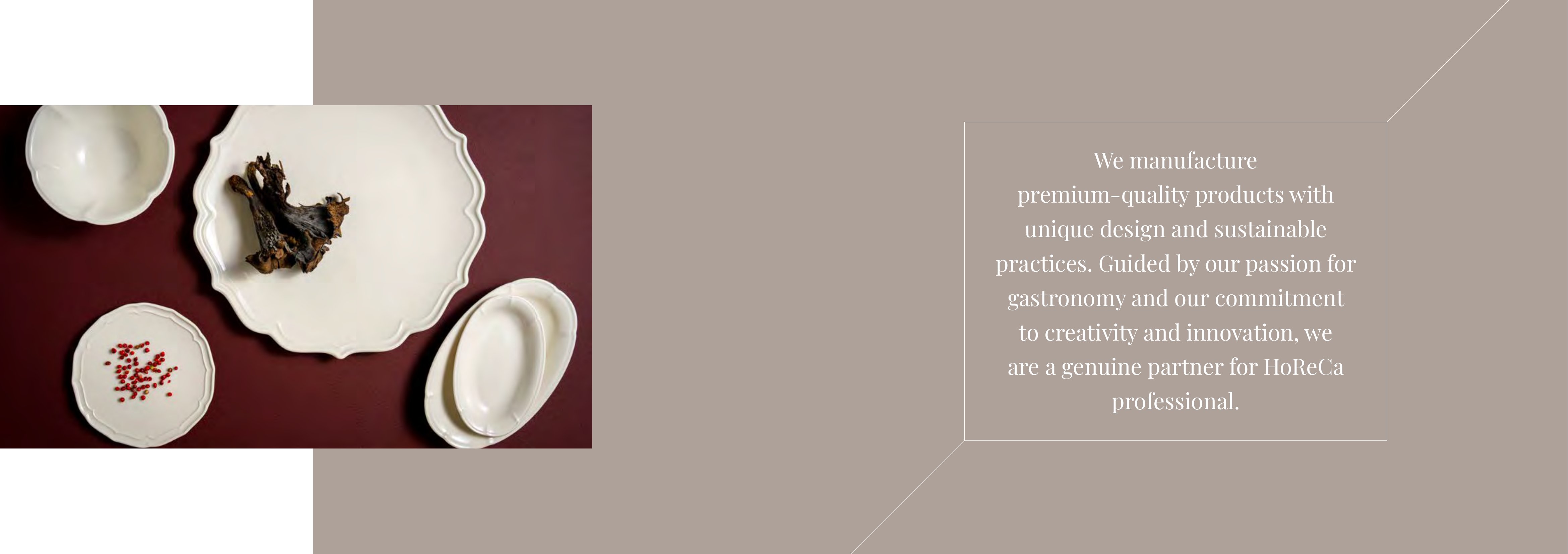 Premium porcelain tableware