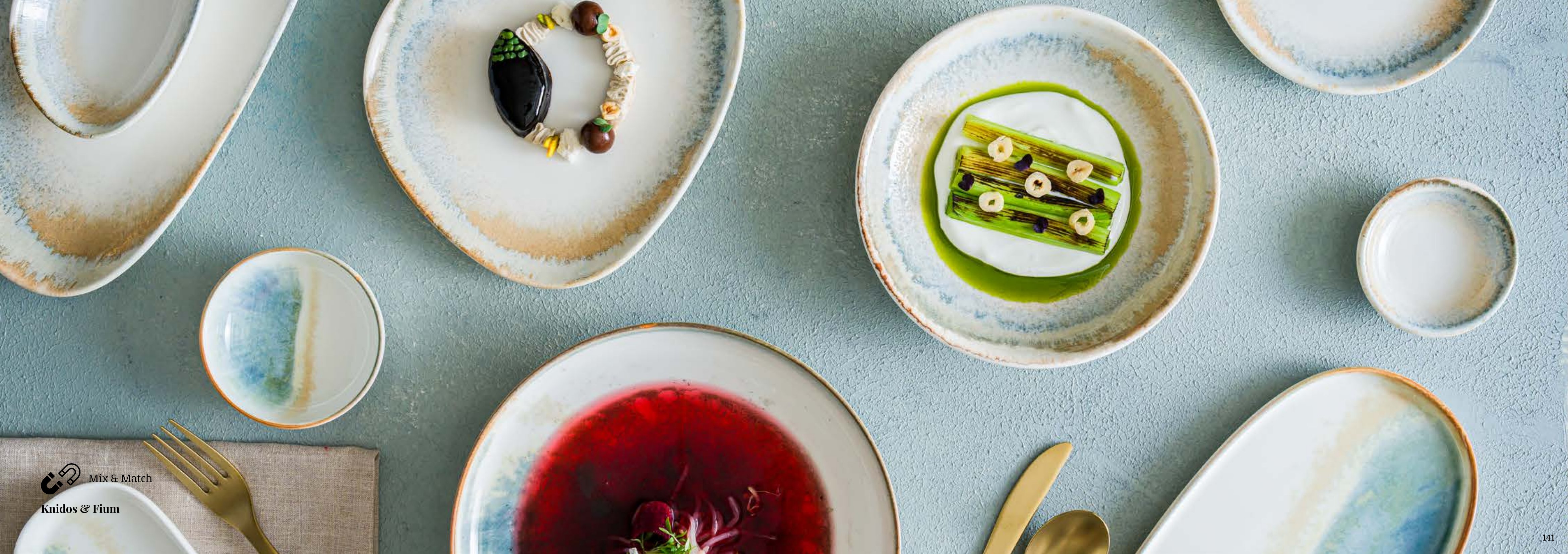 Coastal Reactive Glaze table styling